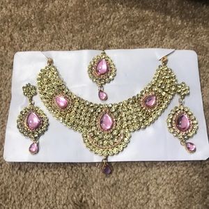 Pink and Gold Necklace
